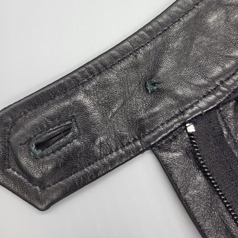 Burberry's Vintage Leather High Waisted Pants - Picture 11 of 16